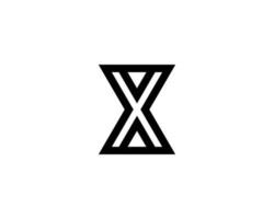 x xx logotyp design vektor mall