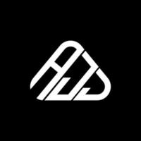ajj Brief Logo kreatives Design mit Vektorgrafik, ajj einfaches und modernes Logo in Dreiecksform. vektor