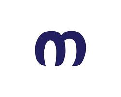 m logotyp design vektor mall