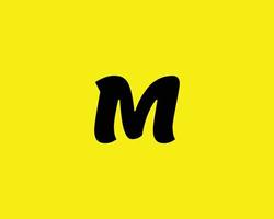 m logotyp design vektor mall