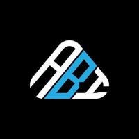 abi brev logotyp kreativ design med vektor grafisk, abi enkel och modern logotyp i triangel form.