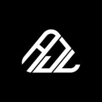 ajl brev logotyp kreativ design med vektor grafisk, ajl enkel och modern logotyp i triangel form.