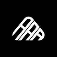AAA-Buchstaben-Logo kreatives Design mit Vektorgrafik, AAA-einfaches und modernes Logo in Dreiecksform. vektor