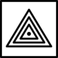 Dreieck abstraktes geometrisches Polygon-Augen-Clip-Art-Symbol vektor