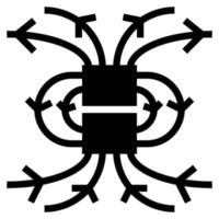 Magnet-ClipArt-Symbol vektor