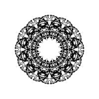 elegant vektor runda prydnad i de stil av barogue. abstrakt traditionell mönster med orientalisk element