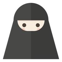 niqaab muslim islamic slöjor kvinna kvinna avatar klämma konst ikon vektor