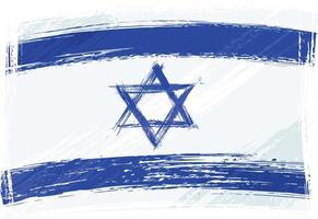 Grunge-Israel-Flagge vektor