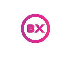 bx xb-Logo-Design-Vektorvorlage vektor