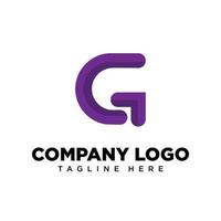 logotyp design brev g lämplig för företag, gemenskap, personlig logotyper, varumärke logotyper vektor