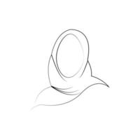 hijab-symbol-illustrationsvektor vektor