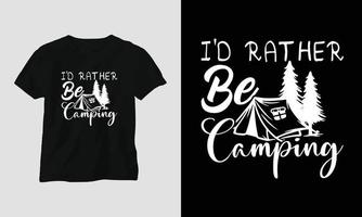 Camping-Svg-Design mit Lager, Zelt, Berg, Jangle, Baum, Band, Wandersilhouette vektor