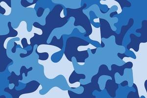 tarnung soldat muster design hintergrund. kleidung stil armee blau camo wiederholen druck. Vektor-Illustration vektor