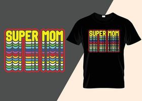 Mama Typografie trendiges T-Shirt-Design vektor
