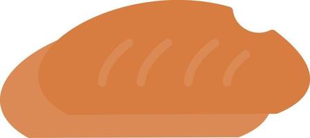 bröd platt ikon vektor