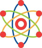 Atom flaches Symbol vektor