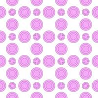 Vektor Musterdesign aus rosa Ringen auf weißem Hintergrund. geeignet für Websites, Textilien, Kleidung, Postkarten, Hintergrund