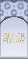 baner sale black friday beige mit luxusverzierung vektor