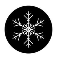 Vektor-Winter-Schneeflocke-Symbol. Illustration für das Web vektor