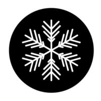 Vektor-Winter-Schneeflocke-Symbol. Illustration für das Web vektor