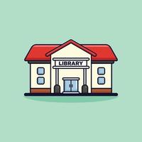 Vektorillustration einer Bibliothek für Banner, Broschüren, Poster, Broschüren und Faltblätter vektor