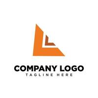 logotyp design brev l lämplig för företag, gemenskap, personlig logotyper, varumärke logotyper vektor