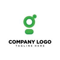 Logo-Design-Buchstabe g geeignet für Firmen-, Community-, persönliche Logos, Markenlogos vektor