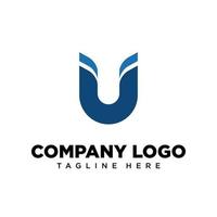 Logo-Design-Buchstabe u geeignet für Firmen-, Community-, persönliche Logos, Markenlogos vektor