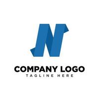 logotyp design brev n lämplig för företag, gemenskap, personlig logotyper, varumärke logotyper vektor