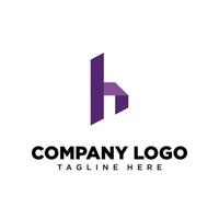 logotyp design brev h lämplig för företag, gemenskap, personlig logotyper, varumärke logotyper vektor