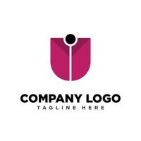 Logo-Design-Buchstabe u geeignet für Firmen-, Community-, persönliche Logos, Markenlogos vektor