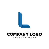 logotyp design brev l lämplig för företag, gemenskap, personlig logotyper, varumärke logotyper vektor