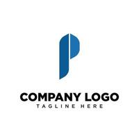 Logo-Design-Buchstabe p geeignet für Firmen-, Community-, persönliche Logos, Markenlogos vektor