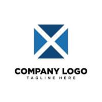 Logo-Design-Buchstabe x geeignet für Firmen-, Community-, persönliche Logos, Markenlogos vektor