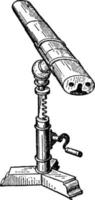 binokulares teleskop oder fernglas, vintage illustration. vektor