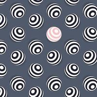 nahtloses Muster mit verzierten Kugeln auf grauem Hintergrund. Muster für Drucke, Textilien und Dekoration. Vektor-Illustration vektor