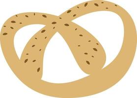 smaskigt pretzel, vektor eller Färg illustration.