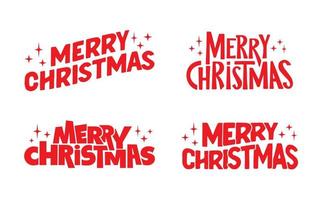 frohe weihnachten schriftzug typografisches design. Textdesign für Weihnachtsferien. vektor