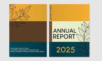 företags- bok omslag design mall i a4.modernt botanisk design. kan använda sig av till broschyr, årlig Rapportera, tidning, affisch, företag presentation, portfölj, flygblad, baner, hemsida. vektor