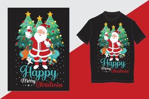 Weihnachts-T-Shirt-Design vektor