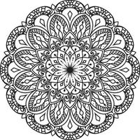 dekoratives Mandala-Design pro Vektor