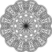 dekoratives Mandala-Design pro Vektor