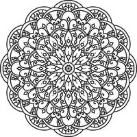 dekoratives Mandala-Design pro Vektor