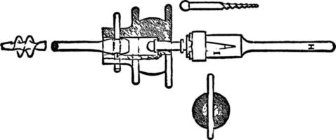 Dormoys Pöbel, Vintage Illustration. vektor