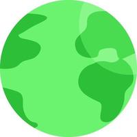 grön planet, illustration, vektor på en vit bakgrund.