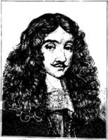 charles ii av England, årgång illustration vektor