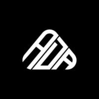 ada Brief Logo kreatives Design mit Vektorgrafik, ada einfaches und modernes Logo in Dreiecksform. vektor
