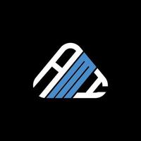 Ami Letter Logo kreatives Design mit Vektorgrafik, Ami einfaches und modernes Logo in Dreiecksform. vektor
