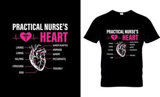 lizenziertes praktisches Krankenschwester-T-Shirt-Design, lpn-T-Shirt-Slogan und Bekleidungsdesign, lpn-Typografie, lpn-Vektor, lpn-Illustration vektor