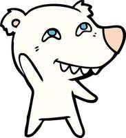 Vektor-Eisbär-Charakter im Cartoon-Stil vektor